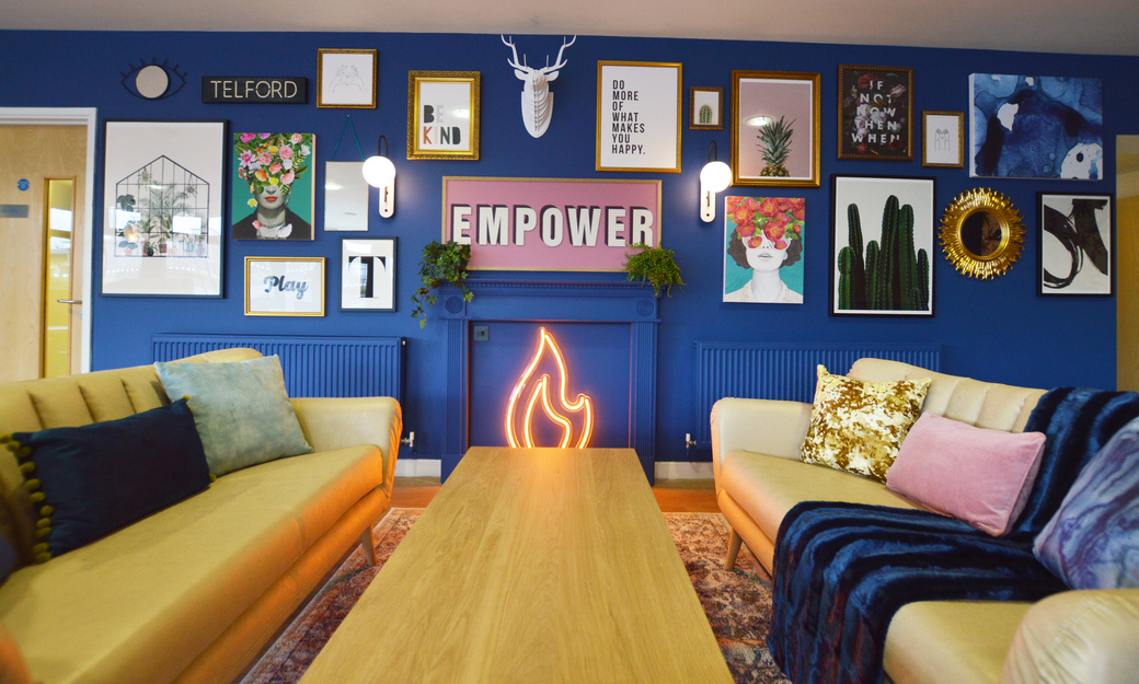 Common room in campus accomodation