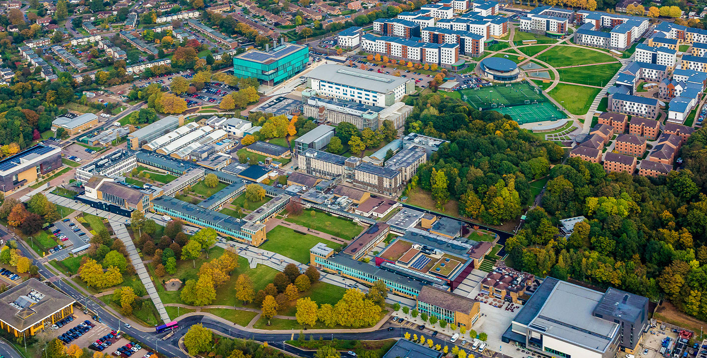 Aerial of College Lane