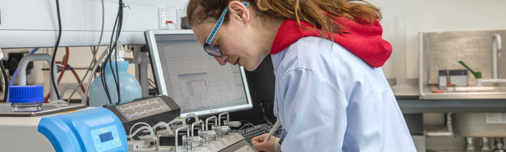 Woman in laboratory