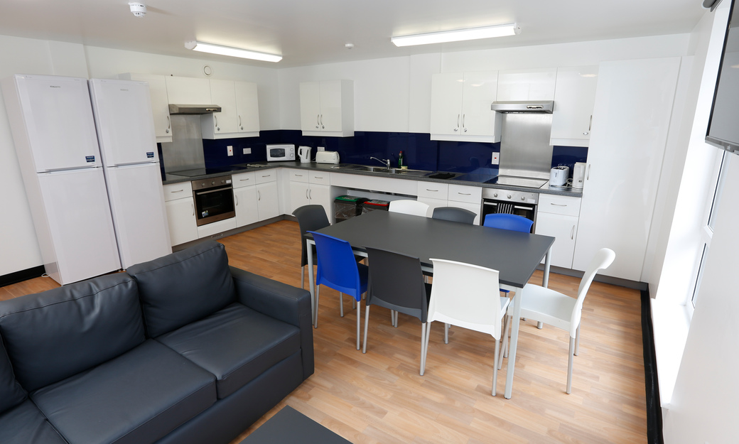 Accommodation shared kitchen area