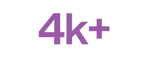 Icon of 4,000+ learners