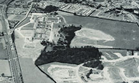 Aerial of land donated in 1940